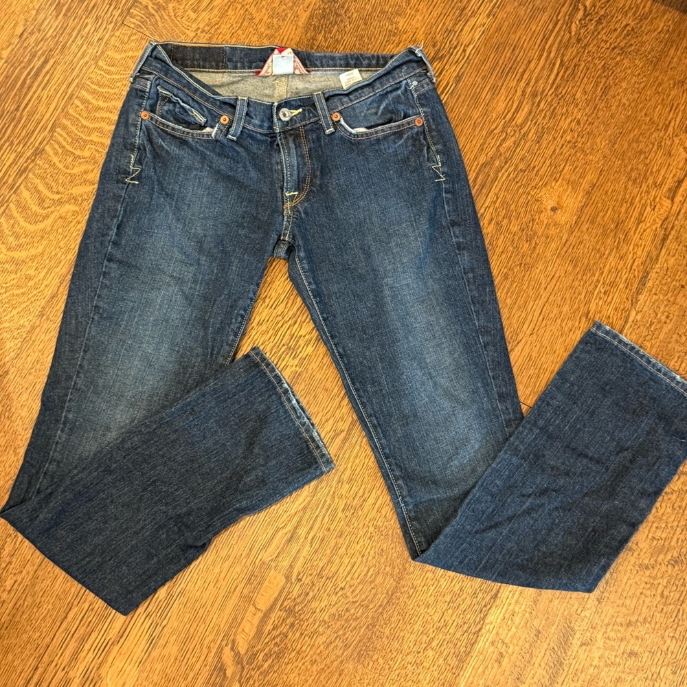 Lucky Brand Zoe Straight Jeans 2/26 — Low Rise Vintage Y2K 2000s Denim
